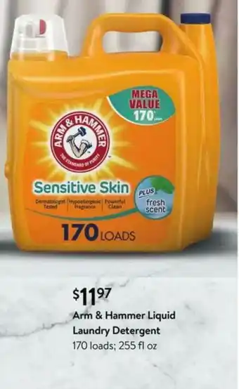 Walmart Arm & Hammer Liquid Laundry Detergent offer