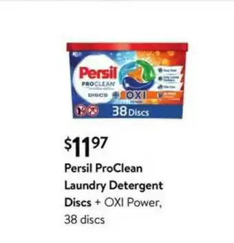 Walmart Persil ProClean Laundry Detergent Discs + Oxi Power, 38 Discs offer