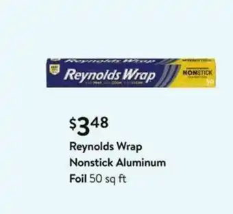 Walmart Reynolds Wrap Nonstick Aluminum Foil 50 Sq Ft offer