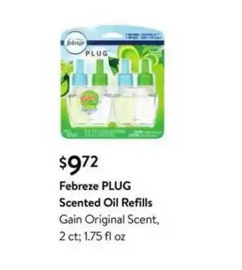 Walmart Febreze Plug Scented Oil Refills Gain Original Scent 2 Ct; 1.75 Fl Oz offer