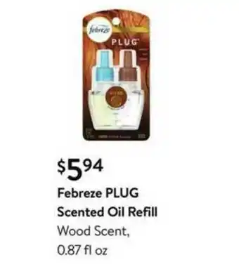 Walmart Febreze Plug Scented Oil Refill offer
