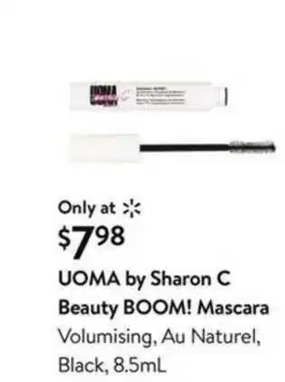 Walmart Uoma By Sharon C Beauty Boom! Mascara Volumising, Au Naturel, Black 8.5ML offer