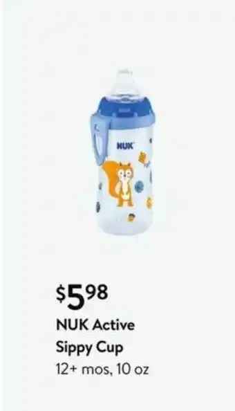 Walmart Nuk Active Sippy Cup 12+ Mos, 10 Oz offer