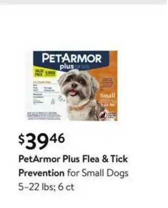 Walmart PetArmor Plus Flea & Tick Prevention offer