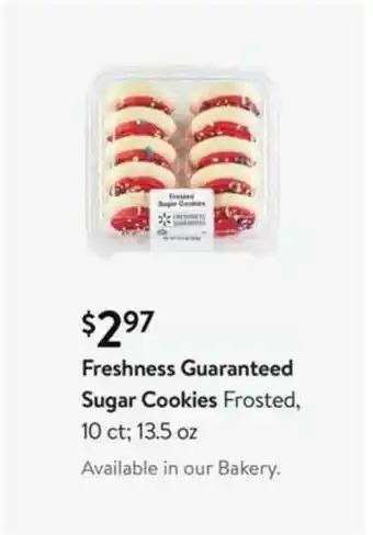 Walmart Freshness Guaranteed Sugar Cookies offer