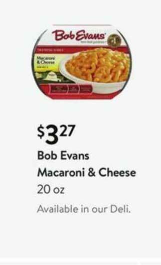 Walmart Bob Evans Macaroni & Cheese offer