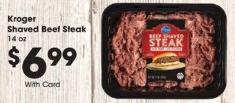 Kroger Kroger Shaved Beef Steak 14 oz. offer