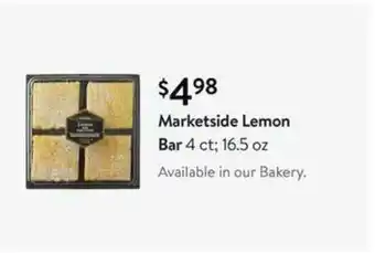 Walmart Marketside Lemon Bar offer
