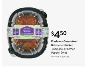 Walmart Freshness Guaranteed Rotisserie Chicken offer