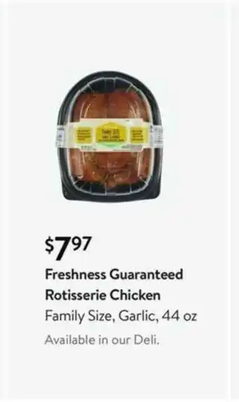 Walmart Freshness Guaranteed Rotisserie Chicken offer