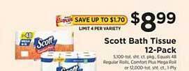 ShopRite Scott bath tissue 12-pack offer