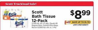 ShopRite Scott bath tissue 12-pack offer