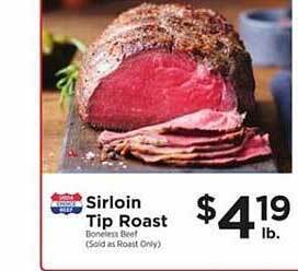 ShopRite Sirloin tip roast offer