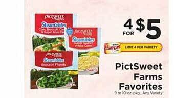 ShopRite Pictsweet farms favorites offer