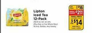 ShopRite Lipton iced tea offer