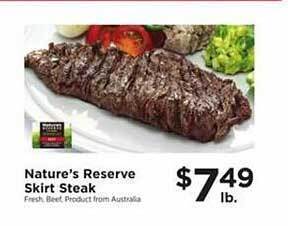 ShopRite Nature's reserve skirt steak offer