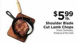 ShopRite Shoulder blade cut lamb chops offer