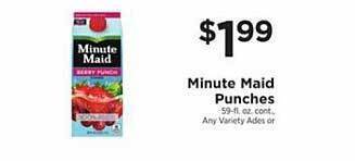 ShopRite Minute maid punches offer