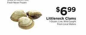 ShopRite Littleneck clams offer