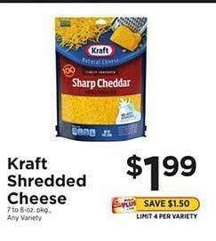 ShopRite Kraft shredded cheese offer