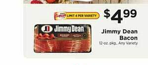 ShopRite Jimmy dean bacon offer