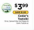 ShopRite Cedar's tzatziki offer