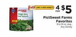 ShopRite Pictsweet farms favorites offer