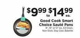 ShopRite Good cook smart choice sauté pans offer