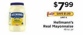 ShopRite Hellmann's real mayonnaise offer