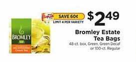 ShopRite Bromley estate tea bags offer