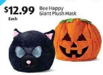 Aldi Bee happy giant plush mask offer