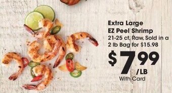 Kroger Extra Large EZ Peel Shrimp offer