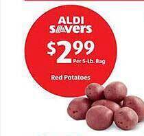 Aldi Red potatoes offer