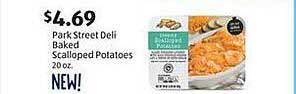 Aldi Park street deli baked scalloped potatoes offer