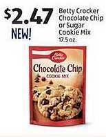 Aldi Betty crocker chocolate chip or sugar cookie mix offer