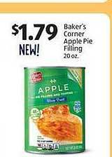 Aldi Baker's corner apple pie filling offer