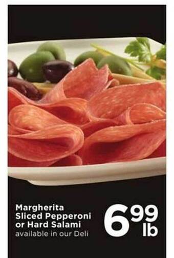Cub Foods Margherita sliced pepperoni or hard salami offer