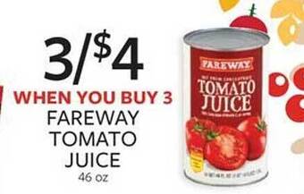 Fareway Fareway tomato juice offer