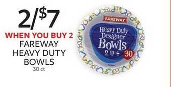 Fareway Fareway heavy duty bowls offer