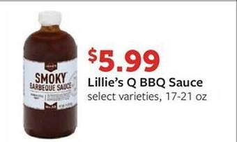 Fareway Lillie's q bbq sauce offer
