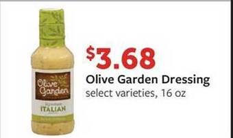 Fareway Olive garden dressing offer