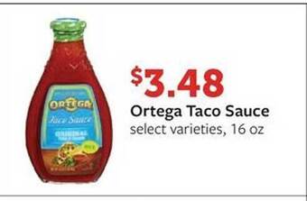 Fareway Ortega taco sauce offer