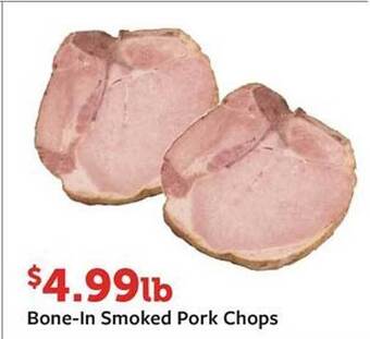 Fareway Bone-in smoked pork chops offer