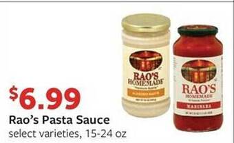 Fareway Rao's pasta sauce offer