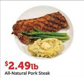 Fareway All-natural pork steak offer