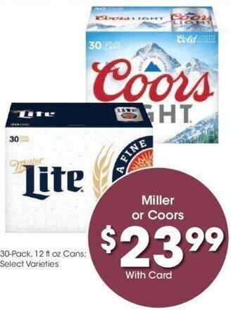 Kroger Miller or Coors offer