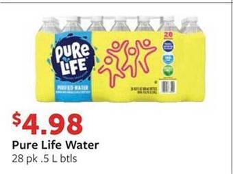 Fareway Pure life water offer