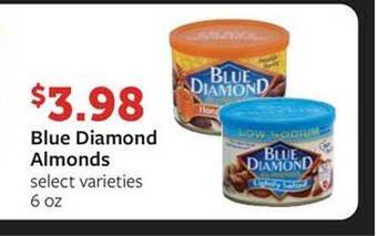 Fareway Blue diamond almonds offer