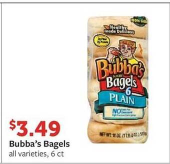 Fareway Bubba's bagels offer