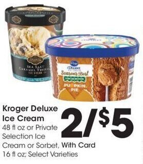 Kroger Kroger Deluxe Ice Cream offer